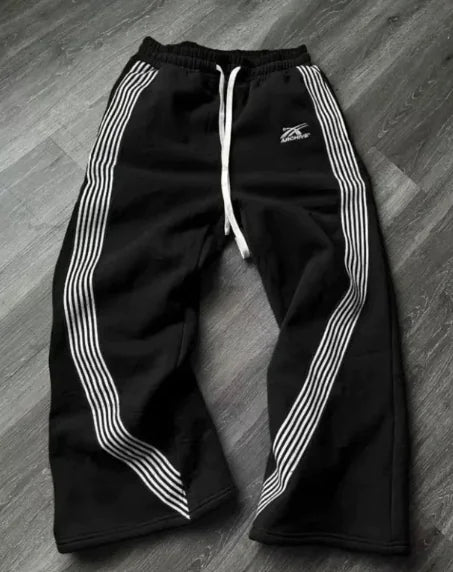 Striped Cozy Fleece Pants